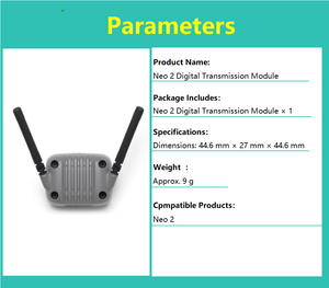 Module de transmission numérique pour caméra volante Neo <span class=keywords><strong>2</strong></span> de haute qualité, faible latence, stable, léger, accessoire FPV compatible - Product Image 4