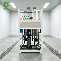 Ligne de traitement d'eau RO automatique à une seule étape, réservoir de prétraitement en acier au carbone FRP en option