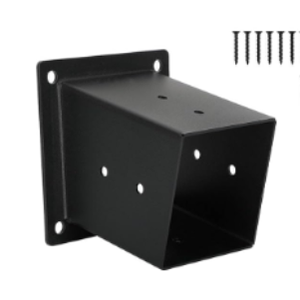 Support mural pour toit incliné 15 ° robuste 6x6 support de pergola <span class=keywords><strong>kit</strong></span> de gazebo de pergola bricolage support de <span class=keywords><strong>poteau</strong></span> en <span class=keywords><strong>bois</strong></span> en acier coudé à 3 voies métal - Product Image 2