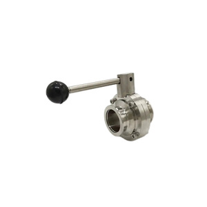 Kf Butterfly Valve 16 25 40 50 Manual Operation High <b>Sealing</b> Vacuum Pipeline Control - Product Image 1