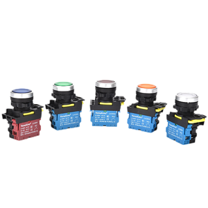 VaneAims Công Tắc Nút Nhấn Với Đèn <span class=keywords><strong>LED</strong></span> Công Tắc Thiết Lập Lại Nút Nhấn Tạm Thời 1NO/NC LA36M 12V24V - Product Image 3