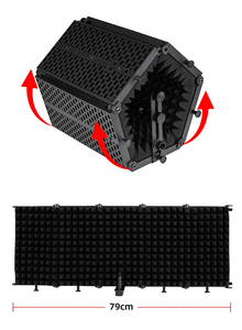 GAZ-500A Micro de Studio <span class=keywords><strong>Insonorisation</strong></span> Panneau de Mousse Acoustique Insonorisé Filtre Audio D'enregistrement de Musique - Product Image 5