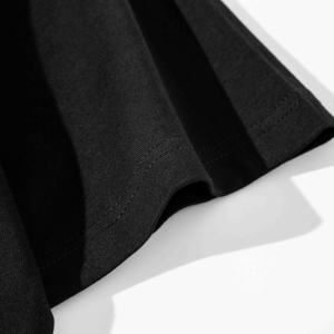 Summer 220 Gsm Cotton T Shirt Casual Black T-shirts Customized Printing Logo Unisex T Shirt - Product Image 6