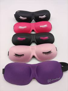 2cm derin göz soketi ile güvenli kirpik uzatma uyku maskesi, 3D göz uyku maskesi, sevimli ipek göz maskesi SM-087 - Product Image 3