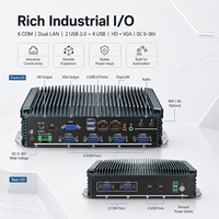 PC Industrial Sin Ventilador Barebone Intel Core I3 I5 I7 6 COM Doble LAN 6 USB HD VGA Windows Linux Embedded Box PC