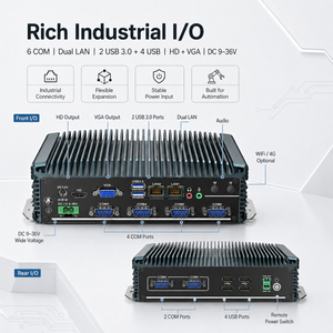 PC Industrial Sin Ventilador Barebone Intel Core I3 I5 I7 6 COM Doble LAN 6 USB HD VGA Windows <span class=keywords><strong>Linux</strong></span> Embedded Box PC - Product Image 2