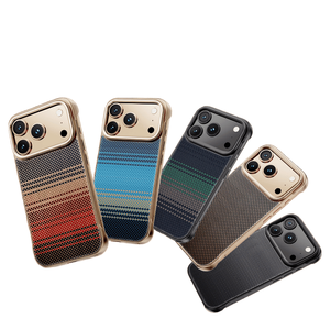 Custodie per telefono cellulare in fibra di carbonio Ultra sottile Premium Premium per <span class=keywords><strong>Iphone</strong></span> <span class=keywords><strong>14</strong></span> 15 16 Pro Max Cover magnetica con telaio in metallo - Product Image 3