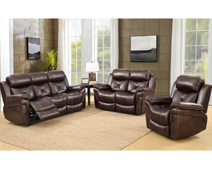 Tecnología Sofisticada, Sofá Reclinable de Cuero Sintético de Moda Moderna - Product Image 2