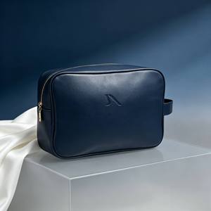 Portable PU Leather Cosmetic <b>Bag</b> With Side Handle <b>Waterproof</b> Toiletry <b>Bags</b> Large Travel Makeup Organizer <b>Bag</b> For Outdoor - Product Image 3