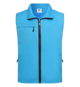 <span class=keywords><strong>Chaleco</strong></span> Cargo Unisex Casual con Diseño de <span class=keywords><strong>Rombos</strong></span>, Tres Bolsillos, Cierre de Cremallera, Secado Rápido, Resistente, para Verano, Aire Libre, Trabajo y Uso Diario - Product Image 4