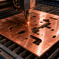Plaque de cuivre rouge 2mm 5mm pour bobinage de transformateur et système de mise à la terre, taille personnalisée