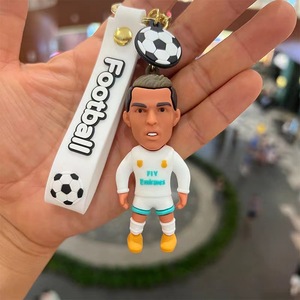 Bán buôn PVC cầu thủ bóng đá móc chìa khóa cho Messi Ronaldo bóng đá sao túi Mặt dây chuyền búp bê Anime <span class=keywords><strong>Keychain</strong></span> quà lưu niệm Đồ chơi Quà Tặng - Product Image 6