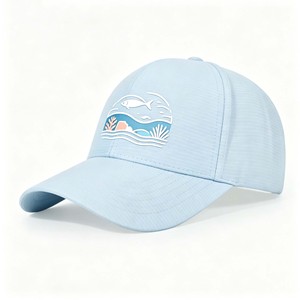 6-Panel <b>Waterproof</b> Quick-Dry Lightweight Polyester Unisex Sports <b>Hat</b> with Curved Brim for Golf & Running - Product Image 3