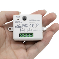 Interruptor de Control Remoto Inalámbrico Universal de 433 Mhz, 110 V, 220 V, 10 A, Mini Receptor de Relé, Control Remoto para Lámpara LED del Hogar
