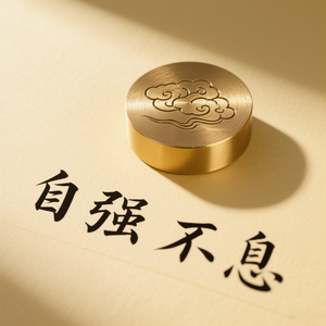Sıcak satış lüks yuvarlak pirinç <span class=keywords><strong>Paperweight</strong></span> yüksek kalite UV baskılı masa ev ofis okul için dekoratif nesne kaplama tekniği - Product Image 3