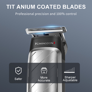 Tondeuse à barbe électrique rechargeable par USB pour hommes - Tondeuse multifonctionnelle 3-en-1 pour cheveux et nez, utilisation en hôtel - Product Image 5