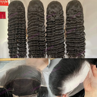 Peluca de Alta Calidad con Ondas Sueltas Profundas, Transparente HD 13x4, Completa, Sin Pegamento, Brasileña, Pre-Pluck, con Cabello de Bebé HD Lace, 200% de Densidad