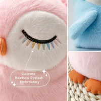 Peluche Hibou Doux et Moelleux de 8 Pouces, Jouet en Peluche Oiseau, Prix pour Machine de Jeu d'Arcade de Centre Commercial, Vente Directe, Article en Stock
