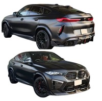 Kit de Carrocería de Fibra de Carbono para BMW X6M F96, Labio Delantero de Fibra de Carbono, Faldón, Difusor Trasero, Alerón
