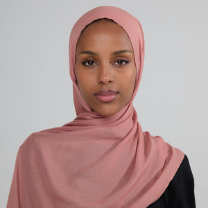 Wennuan XJ-44เข็มคู่70*180สี100% ฮิญาบยาวมุสลิมแบบหลายฟังก์ชันผ้าพันคอมุสลิม - Product Image 1