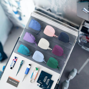 Bonnets chirurgicaux ajustables en <span class=keywords><strong>coton</strong></span> unisexes pour infirmières, hôpitaux, vétérinaires, dentistes, pharmacies, salles d'opération, esthétiques et professionnels - Product Image 3