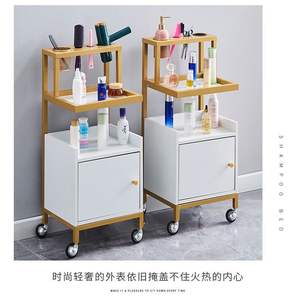 Modern Stainless Steel Barber Tool Cabinet with <b>Four</b> <b>Wheels</b>, Hair Salon <b>Trolley</b>, Beauty Salon Tool Cart, Factory Direct Sale - Product Image 4