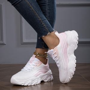 Zapatillas gruesas rosas a la moda 2024 para mujer, zapatos suaves para <span class=keywords><strong>papá</strong></span> con función antideslizante para caminar Primavera Verano invierno - Product Image 5