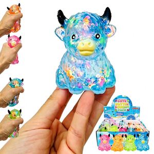 Jouet Squishy Vache des Highlands Scintillante en Forme de Vache Mignonne, Pack de Vaches des Highlands Souples et Extensibles, Jouet Sensoriel Anti-stress en Gelée - Product Image 3