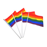 Petite Nation agitant à la main des drapeaux pays personnalisé imprimé Polyester Burkina Faso pays Mini drapeau à main pour l'événement de la fête électorale