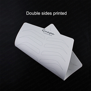 Maquillage permanent Nano Brow Hair Stroke Practice Skin White Latex Microblading Practice Sheet <span class=keywords><strong>Ligne</strong></span> pointillée Hair Stroke Pattern - Product Image 3