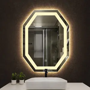 스마트 frameless 터치 스크린 안개 조절 밝기 현대 Led 욕실 거울