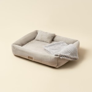 Nettes Hunde bett für kleine mittelgroße Hunde Wasch bare pelzige Welpen betten Rechteckige ortho pä dische Fleece-Haustier betten mit abnehmbarer Abdeckung - Product Image 4