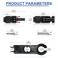 Clé à molette pour connecteur solaire photovoltaïque 1000V 1500V, en plastique ABS, pour assemblage DIY OEM, pour panneau solaire