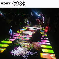 Projecteur holographique 3D pour anniversaires, mariages, banquets, utilisation en extérieur, portable, léger, haut-parleur intégré, écran LCD