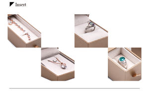 High End Lightweight PU Paper Jewelry <b>Box</b> Exquisite Design For Necklaces <b>Rings</b> Custom Colors Logos Durable Retail Packaging - Product Image 6