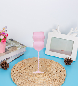 Verre à vin à double bulle créatif personnalisé en gros <span class=keywords><strong>Gobelet</strong></span> en verre à cocktail coupé en forme de <span class=keywords><strong>gourde</strong></span> - Product Image 6