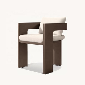 Phong cách tối giản vườn nhôm ăn đặt ghế nội thất Patio và bàn tiệc cho các bữa tiệc ngoài trời - Product Image 3