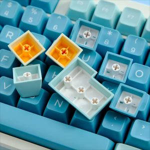 160 touches <span class=keywords><strong>GMK</strong></span> sel de mer citron <span class=keywords><strong>Keycaps</strong></span> PBT Double coup capuchons de clé QXA profil Keycap pour clavier mécanique MX Switch - Product Image 6