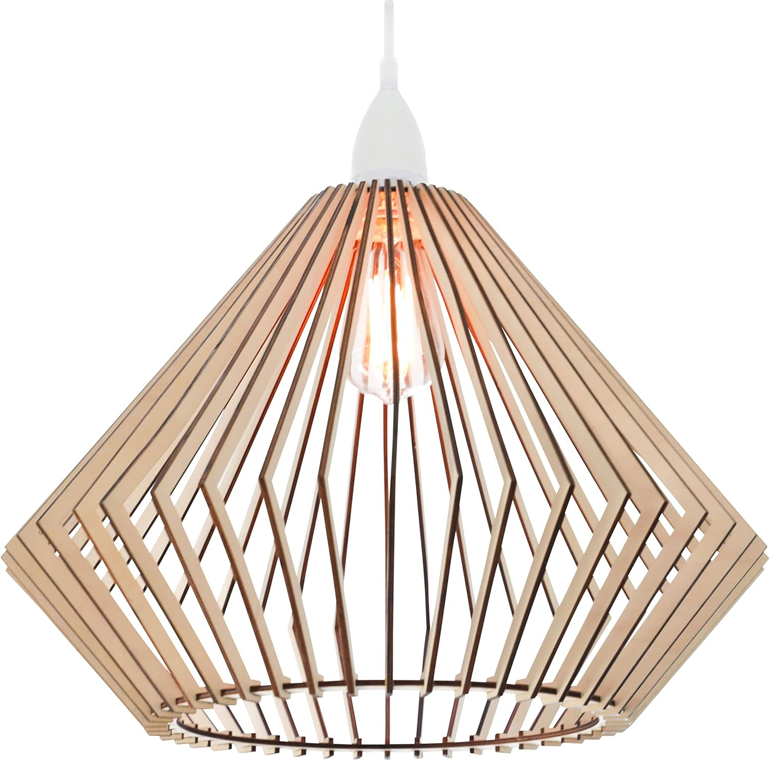 Customize Wood Light Fixture Pendant Lamp Wooden Lampshade Nordic Design Ceiling Light