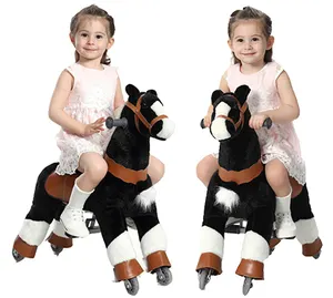 儿童骑马玩具骑在玩具上动物机械行走玩具