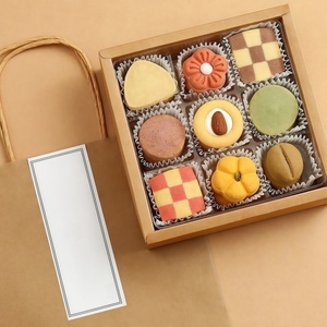 Boîte en papier kraft personnalisée pour boulangerie, boîte en papier kraft avec fenêtre pour <span class=keywords><strong>croissant</strong></span>, boîte d'emballage en papier personnalisée pour pâtisserie danoise - Product Image 2