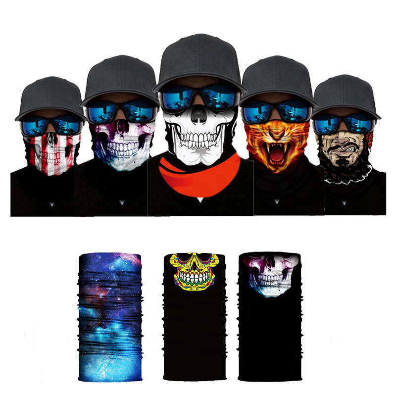 Bandana con logo personalizado impreso, protección uv, sublimación en blanco, para pesca, ciclismo, cuello, polaina tubular, sin costuras