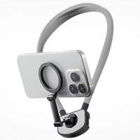 Penyangga Leher Magnetik untuk Kamera Aksi & Smartphone, Tali Vlog POV yang Dapat Dipakai, Penahan Leher Lepas Cepat untuk GoPro DJI Insta360