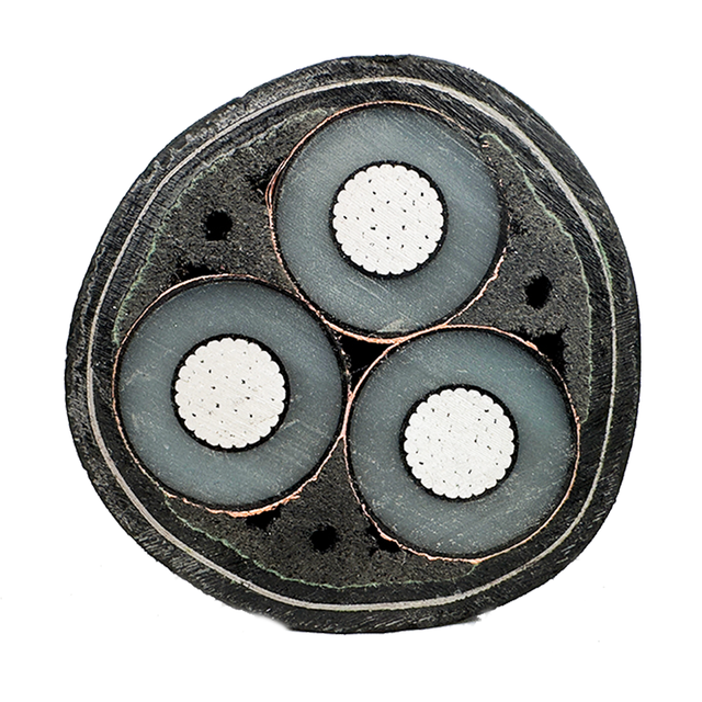 Hot Selling Guangzhou Solid Medium Voltage Power Aluminum Cable Underground Triphasic 35kv XLPE Insulation