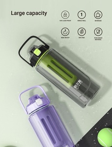 Eastman Tritan Large Capacity Portable Transparent Plastic Sports <strong>Bottle</strong> <strong>Water</strong> <strong>Bottles</strong> with Handle and <strong>Filter</strong> - Product Image 4