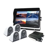 Système de surveillance panoramique AVM Candid Marine 360 pour bateau/yacht / Caméra de vision panoramique AHD 1080P 360° étanche IP69K en plastique