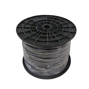 Cavo elettrico Negro 2 g1. 0 mm2 H05VV-F 150 MTS CJ1 singolo alluminio PVC/IEC per uso domestico filo 100M ROHS rotolo conforme 100M - Product Image 1