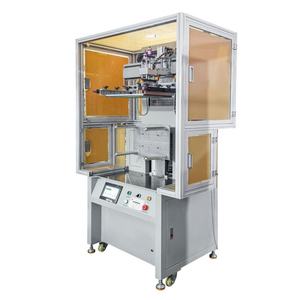 เครื่องพิมพ์สกรีนอัตโนมัติแบบพลิกได้รุ่นใหม่ ขายดี สำหรับพิมพ์กล่องเบียร์ เครื่องพิมพ์สกรีนแบบแบน ระบบ PLC หน้าจอสัมผัส ขนาด 300x400 มม. - Product Image 4