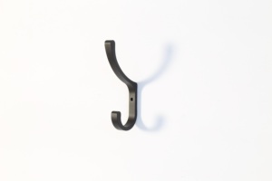 Khăn Treo Tường Bằng Đồng Màu Bạc Màu Đen Nhỏ Một Lỗ Không Xoay J Móc Áo Khoác - Product Image 6