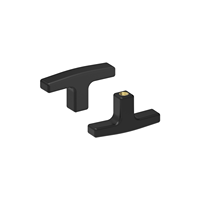 Perilla de Nylon Reforzada con Fibra de Vidrio con Mango en T, Rosca de Latón Ajustable, para Uso Industrial, Mecánico, de Ingeniería y Fabricación